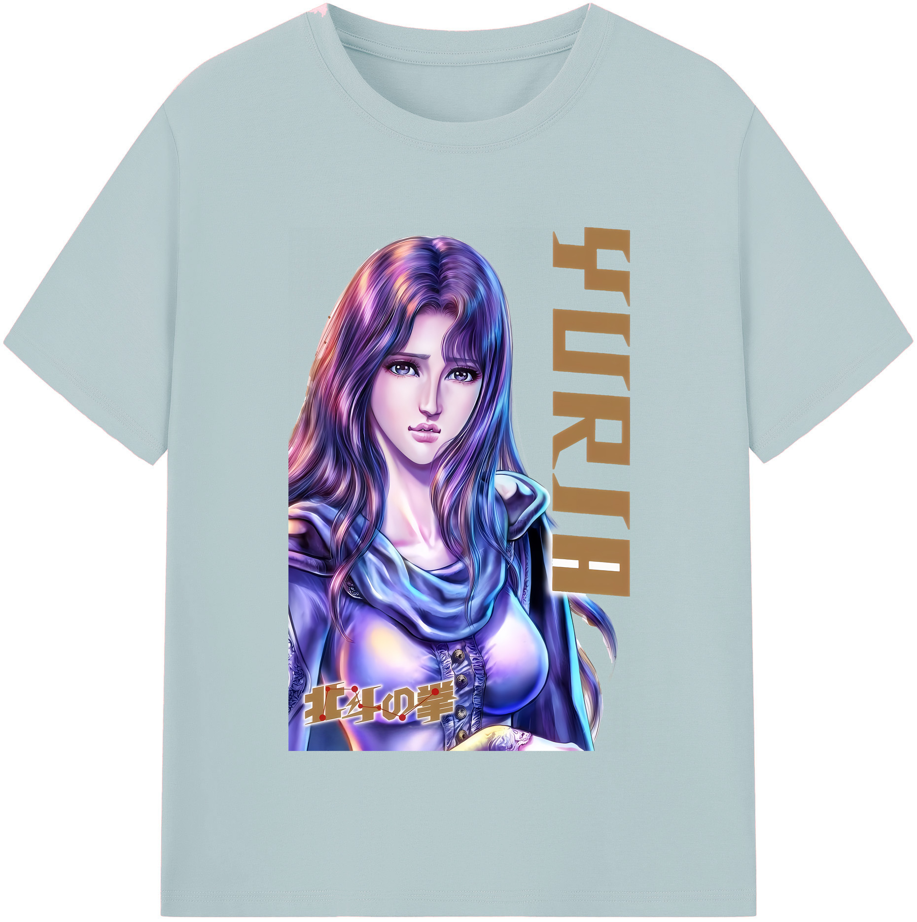 （画像用） 北斗の拳 Fist of the North Star 綿100％半袖Tシャツ（フロントプリント）